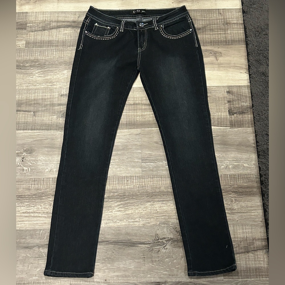 U-51 Dark Wash Skinny Jeans